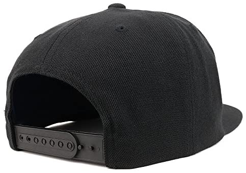 Trendy Apparel Shop His Gold Embroidered Flat Bill Structured Baseball Cap