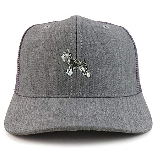 Trendy Apparel Shop Miniature Schnauzer Dog Two Tone Trucker Baseball Cap