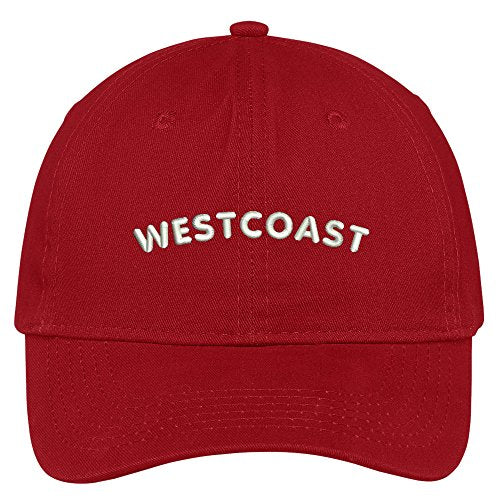 Trendy Apparel Shop Westcoast Embroidered Brushed Cotton Adjustable Cap
