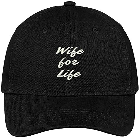 Trendy Apparel Shop Wife For Life Embroidered Soft Low Profile Adjustable Cotton Cap