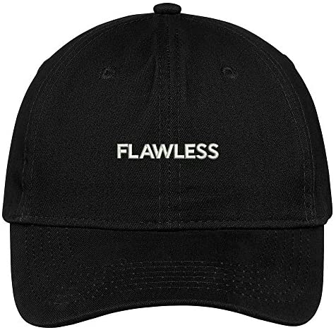 Trendy Apparel Shop Flawless Small Embroidered Low Profile Brushed Cotton Cap Dad Hat