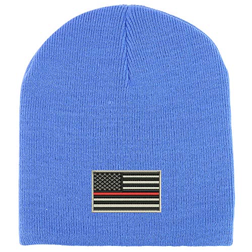Trendy Apparel Shop USA TRL Flag Acrylic Winter Knit Skull Short Beanie