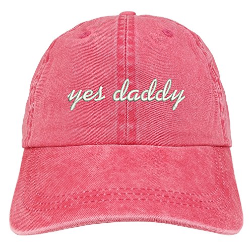 Trendy Apparel Shop Yes Daddy Embroidered Pigment Dyed Cotton Baseball Cap
