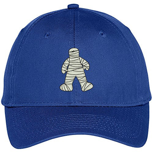 Trendy Apparel Shop Mummy Embroidered Halloween Theme Adjustable Baseball Cap