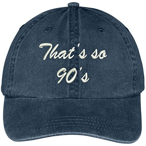 Trendy Apparel Shop That's So 90's Embroidered Soft Crown Cotton Adjustable Cap