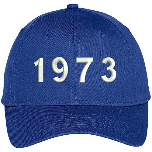 Trendy Apparel Shop 1973 Birth Year Embroidered Baseball Cap