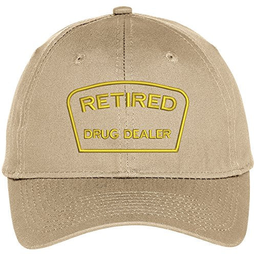 Trendy Apparel Shop Retired Drug Dealer Embroidered Adjustable Snapback Baseball Cap