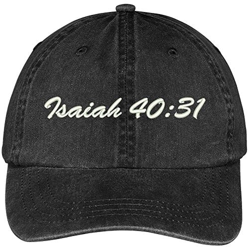 Trendy Apparel Shop Bible Verse Isaiah 40:31 Embroidered Pigment Dyed Cotton Baseball Cap