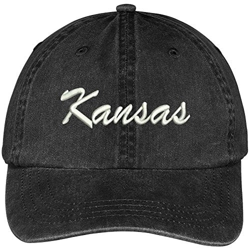 Trendy Apparel Shop Kansas State Embroidered Low Profile Adjustable Cotton Cap