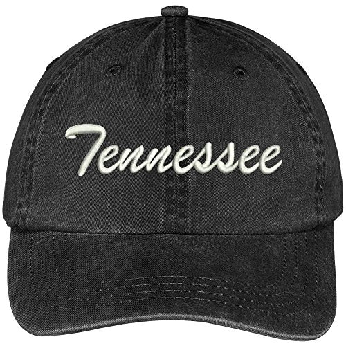 Trendy Apparel Shop Tennessee State Embroidered Low Profile Adjustable Cotton Cap