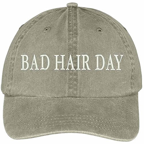 Trendy Apparel Shop Bad Hair Day Embroidered Pigment Dyed Low Profile Cap