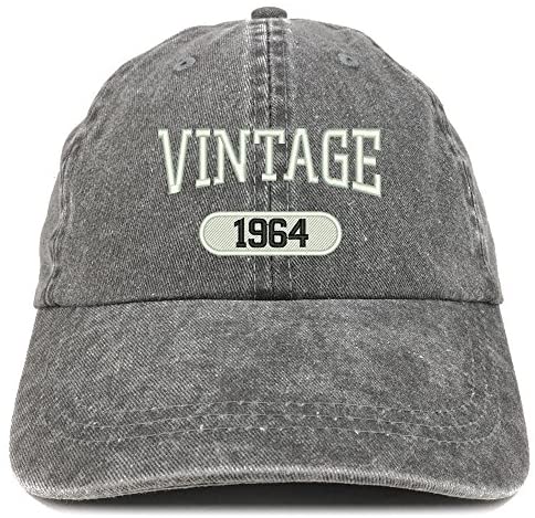 Vintage 1948 Embroidered 75th Birthday Washed Cotton Cap - Fuchsia Low Profile Dad Hat