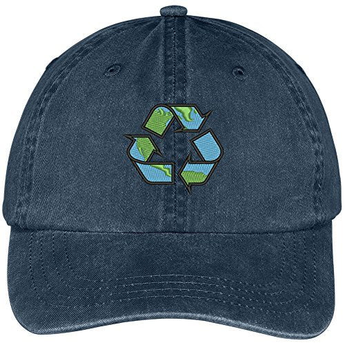 Trendy Apparel Shop Recycling Earth Embroidered Cotton Washed Baseball Cap