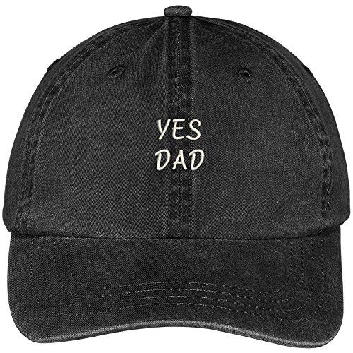Trendy Apparel Shop Yes Dad Embroidered Pigment Dyed Washed Cotton Cap