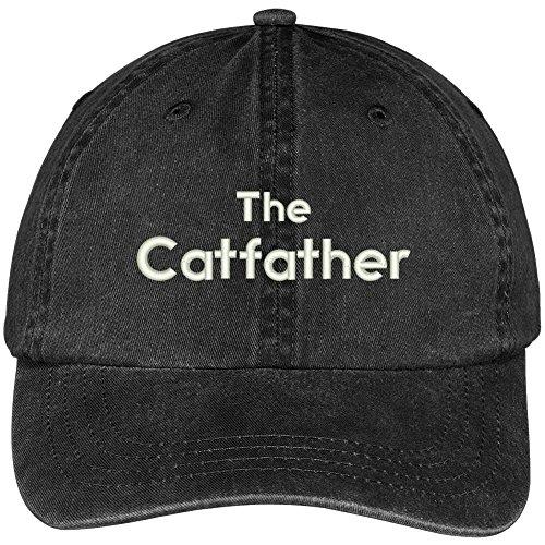 Trendy Apparel Shop Catfather Embroidered Washed Soft Cotton Adjustable Baseball Cap