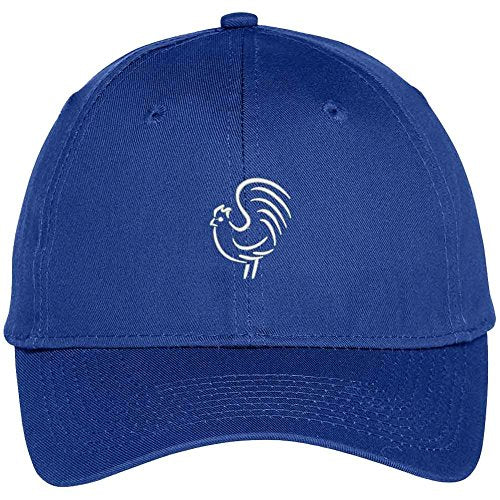 Trendy Apparel Shop Rooster Outline Embroidered Animal Themed Cap