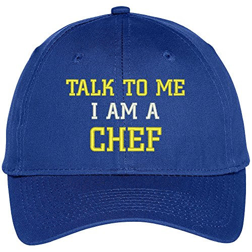 Trendy Apparel Shop Talk to Me I Am A Chef Embroidered Baseball Cap