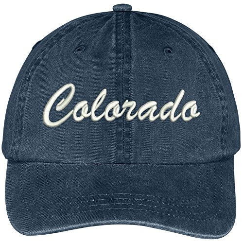 Trendy Apparel Shop Colorado State Embroidered Low Profile Adjustable Cotton Cap