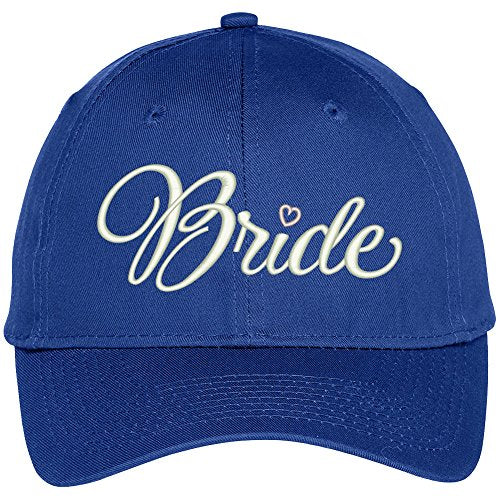 Trendy Apparel Shop Bride Embroidered Adjustable Cotton Baseball Cap