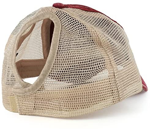 Trendy Apparel Shop Bad Hair Day Embroidered Ladies Ponytails Mesh Trucker Cap