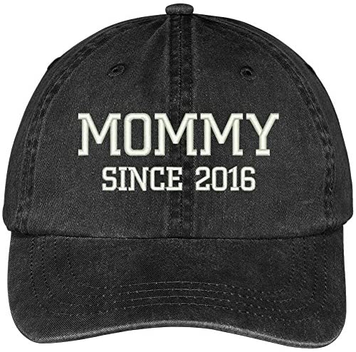 Trendy Apparel Shop Mommy Since 2016 Embroidered Pigment Dyed Low Profile Cotton Cap