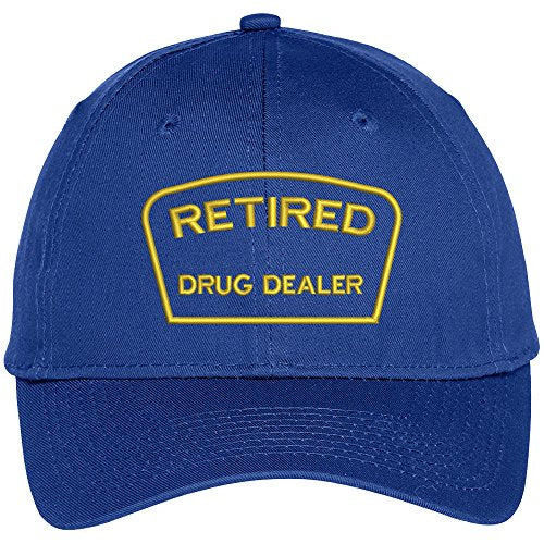 Trendy Apparel Shop Retired Drug Dealer Embroidered Adjustable Snapback Baseball Cap
