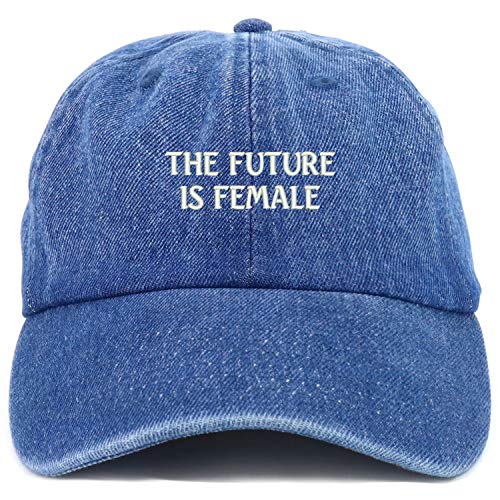 Trendy Apparel Shop Youth Future is Female Adjustable Soft Crown Baseball Cap