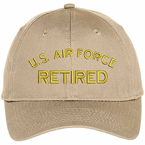 Trendy Apparel Shop US Air Force Retired Embroidered Adjustable Snapback Baseball Cap