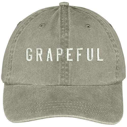 Trendy Apparel Shop Grapeful Embroidered Soft Cotton Adjustable Strap Cap