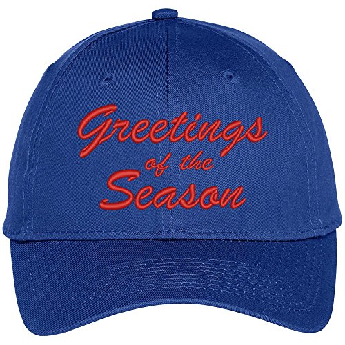 Trendy Apparel Shop Greetings Of The Season Embroidered Adjustable Baseball Cap