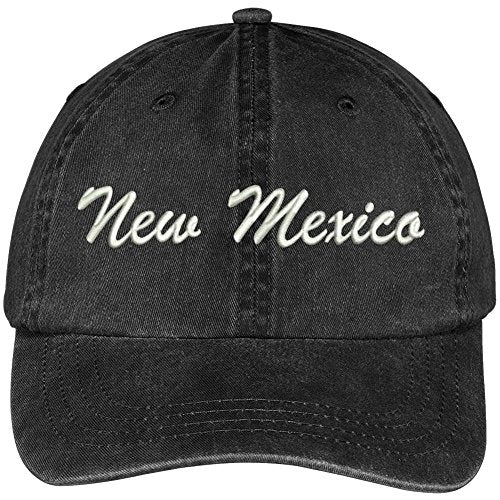 Trendy Apparel Shop New Mexico State Embroidered Low Profile Adjustable Cotton Cap
