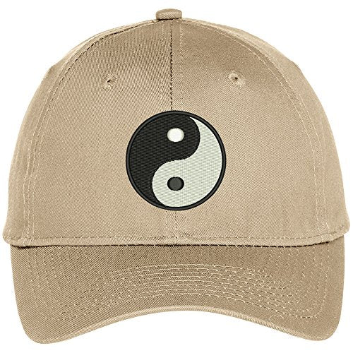 Trendy Apparel Shop Chinese Yin Yang Dark Bright Embroidered Baseball Cap