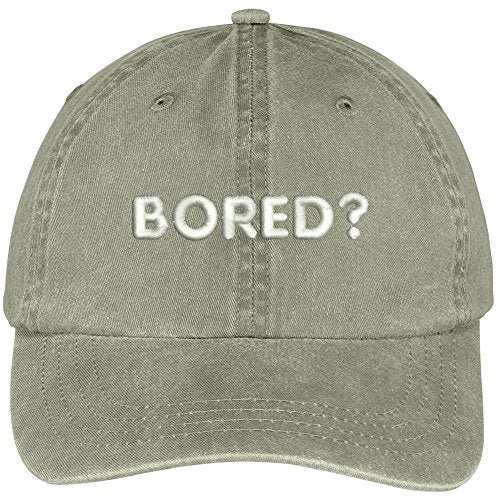 Trendy Apparel Shop Bored? Embroidered Soft Crown Cotton Adjustable Cap