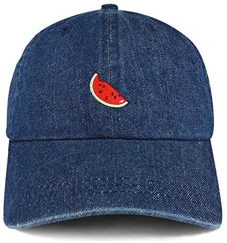 Trendy Apparel Shop Watermelon Patch Unstructured Denim Baseball Cap