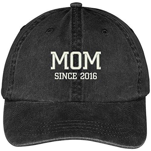 Trendy Apparel Shop Mom Since 2016 Embroidered Pigment Dyed Low Profile Cotton Cap