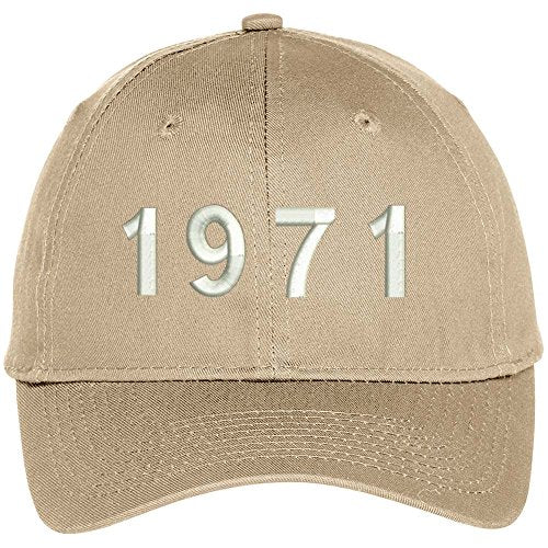 Trendy Apparel Shop 1971 Birth Year Embroidered Baseball Cap
