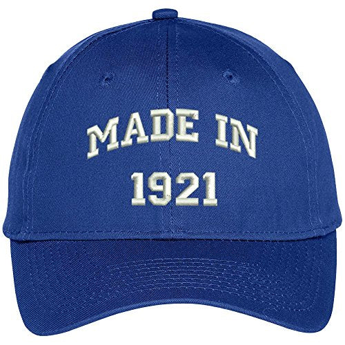 Trendy Apparel Shop 96th Birthday Gift - Made In 1921 Embroidered Cap
