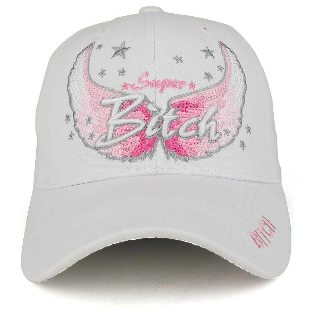 Trendy Apparel Shop Women's Super Bitch 3D Embroidered Structured Baseball Cap