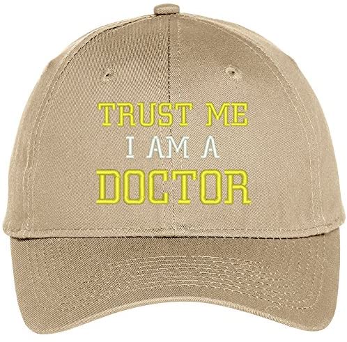 Trendy Apparel Shop Trust Me I'm A Doctor Embroidered Twill Baseball Cap