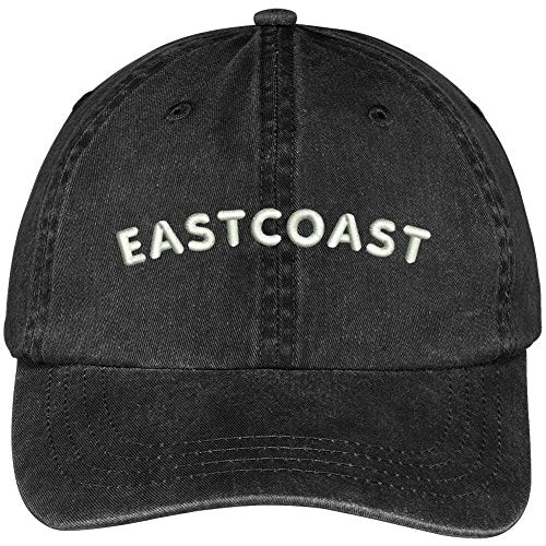Trendy Apparel Shop Eastcoast Embroidered Washed Cotton Adjustable Cap