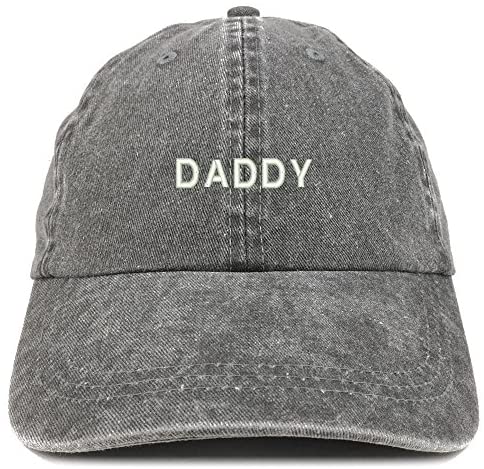 Trendy Apparel Shop Daddy Embroidered Low Profile Washed Cotton Cap