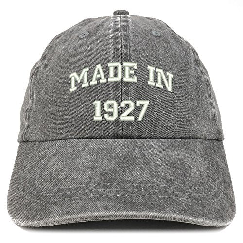Trendy Apparel Shop Made in 1926 Text Embroidered 94th Birthday Washed Cap