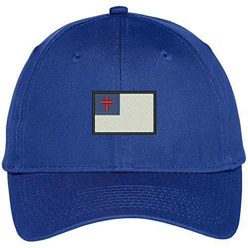 Trendy Apparel Shop Christian Flag Embroidered Adjustable Baseball Cap