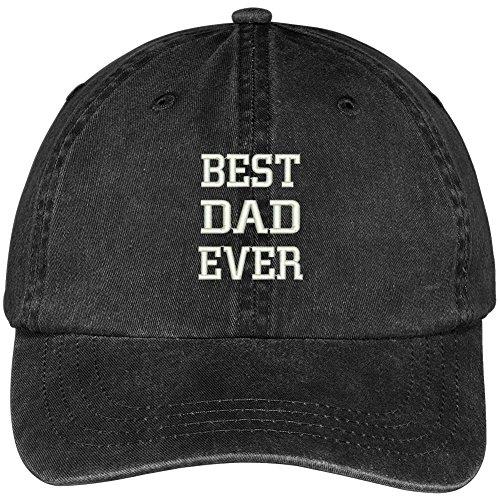 Trendy Apparel Shop Best Dad Ever Embroidered Pigment Dyed Low Profile Cotton Cap