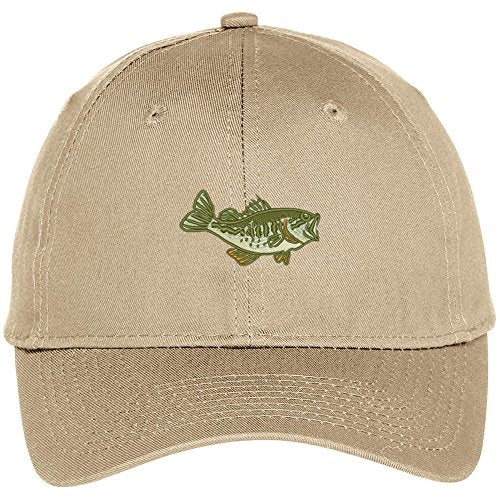 Trendy Apparel Shop Sea Bass Embroidered Adjustable Baseball Cap
