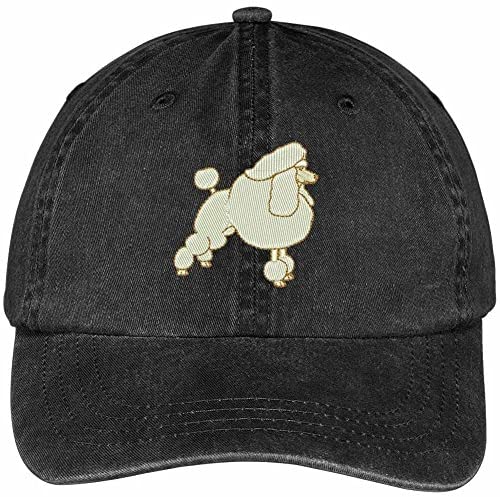 Trendy Apparel Shop Poodle Embroidered Dog Theme Low Profile Dad Hat Cotton Cap