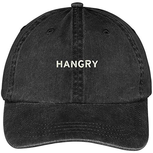 Trendy Apparel Shop Hangry Embroidered Pigment Dyed Washed Cotton Cap