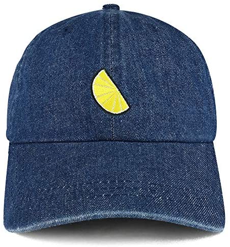 Trendy Apparel Shop Lemon Patch Unstructured Denim Baseball Cap