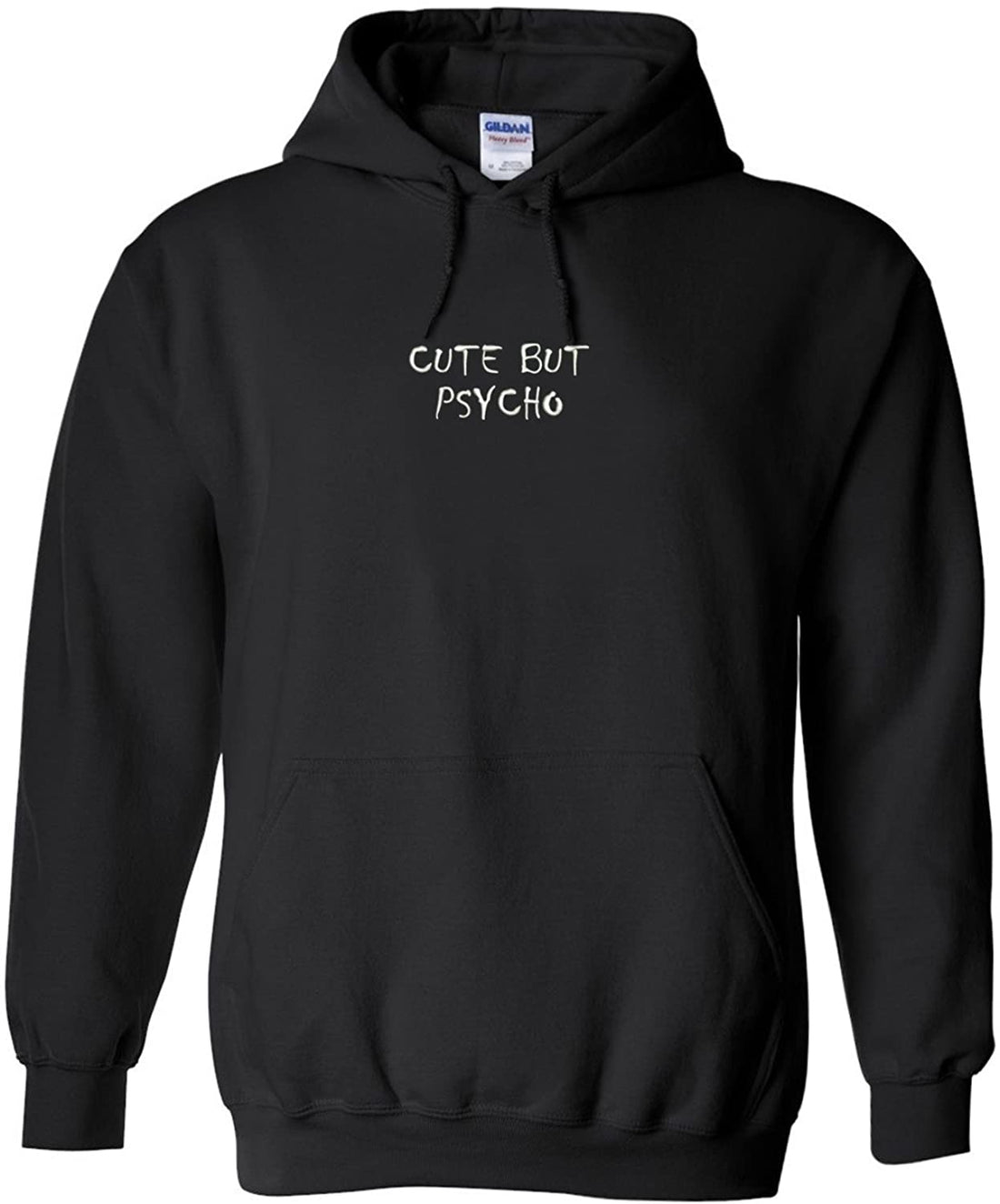 Trendy Apparel Shop Cute But Psycho Embroidered Heavy Blend Hoodie