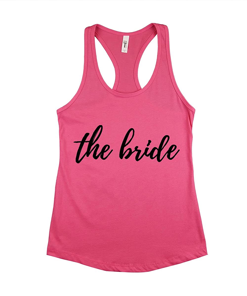 Trendy Apparel Shop The Bride Bachelorette Party Women's Racerback Tank
